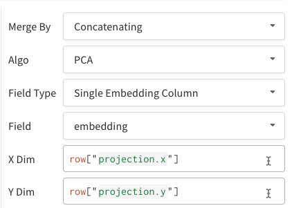 Single Embedding Column